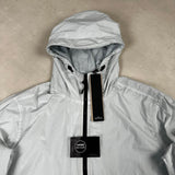 Garment Dyed Crinkle Reps NY Hooded Jacket Ice Blue