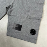 Lens Cotton Fleece Bermuda Shorts Grey