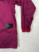 Nylon Metal Packable Hooded Smock Purple