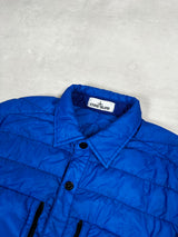 Micro Yarn Down Overshirt Blue
