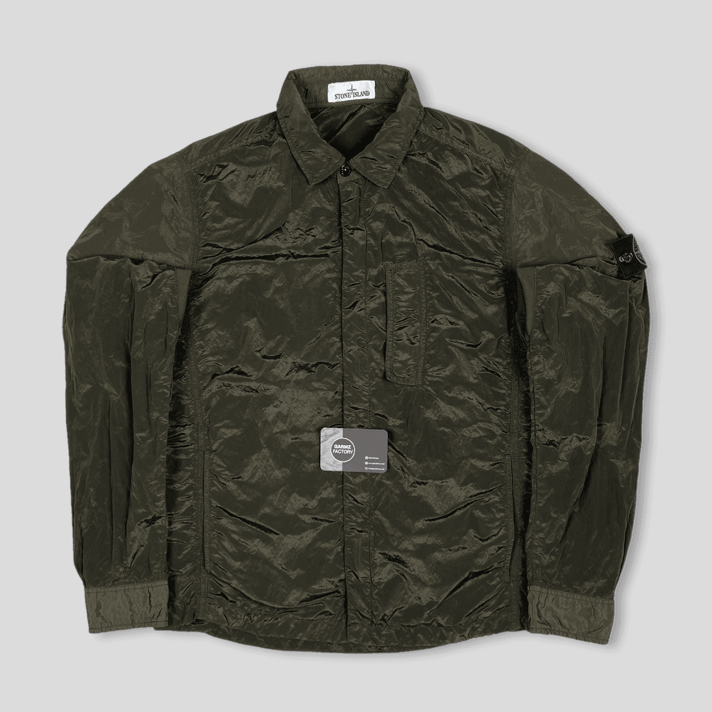 Stone Island Nylon Metal Overshirt Khaki – Garmz Factory