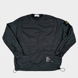 Utility Pocket Smock Sweatshirt Grey