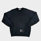 Crewneck Sweatshirt With Primaloft Panneling Black