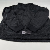 Nylon Metal Smock Pullover Black