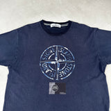 Compass Print T - Shirt Navy