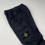 Cuffed Cargo Trousers Black