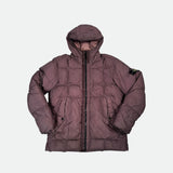 Garment Dyed Crinkle Reps NY Down Jacket Burgundy