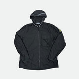 Old Dye Hooded Overshirt Black