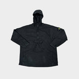 Canvas Cotton Hooded Smock Black