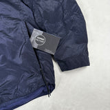 Nylon Metal Lined Overshirt Blue
