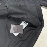 Supima Cotton Twill Stretch - TC Hooded Overshirt Black