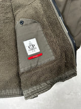 Fleece Lined Hooded Shell Jacket Khaki