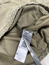 Garment Dyed 1/2 Zip Overshirt Khaki