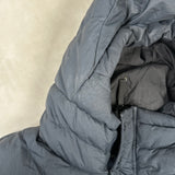 Opaque Nylon Tela Hooded Gilet Navy