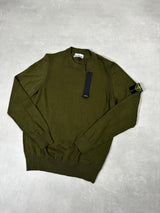 Soft Cotton Crewneck Sweatshirt Green
