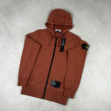 Full Zip Hoodie Rust