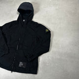 Supima Cotton Twill Stretch - TC Hooded Overshirt Black