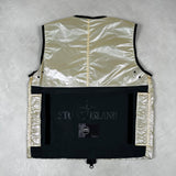 Special Process Iridescent Reflex Mat Gilet Gold