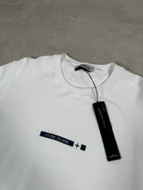 Spell Out Rubber Logo Sweatshirt White