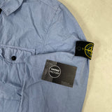 Garment Dyed Pocket Overshirt Light Blue