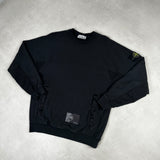 Crewneck Sweatshirt With Primaloft Panneling Black