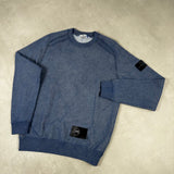 Dust Colour Finish Sweatshirt Blue