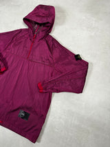 Nylon Metal Packable Hooded Smock Purple