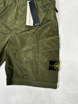 Nylon Metal Bermuda Comfort Shorts Khaki