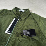 Econyl Nylon Metal Overshirt Green