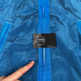 Nylon Metal Bomber Jacket Blue