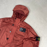 Nylon Raso Silk-TC Hooded Smock Brick Red
