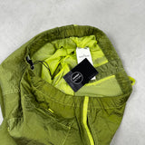 Nylon Metal Button Front Swim Shorts Lemon