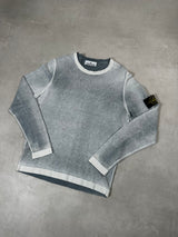 Hand Sprayed Crewneck Jumper Blue
