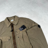 Flatt Nylon Zip Overshirt Brown