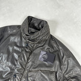 Nyber Quilted Field Jacket Dark Grey