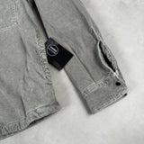 Corduroy Zip Overshirt Grey