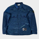 Nylon Metal Weft Overshirt Blue / Green