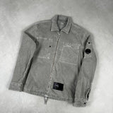 Corduroy Zip Overshirt Grey