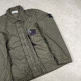 Garment Dyed Crinkle Reps NY Overshirt Green