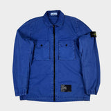 Brushed Cotton Overshirt Blue