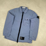Garment Dyed Pocket Overshirt Light Blue