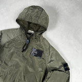 Nylon Metal Smock Pullover Khaki
