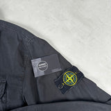Garment Dyed Wash Overshirt Black