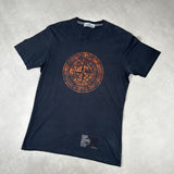 Camo Compass Print T - Shirt Black