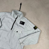 Garment Dyed 1/2 Zip Overshirt Light Blue