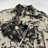 Earth Mapping Camo 1/4 Zip Sweatshirt Dove Grey