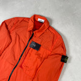 Garment Dyed Crinkle Reps Overshirt Orange