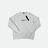 Spell Out Rubber Logo Sweatshirt White