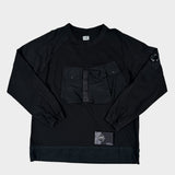 Heavy Cotton Utility Pocket Sweatshirt Black