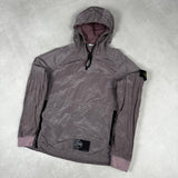 Nylon Metal Smock Pullover Rose Pink